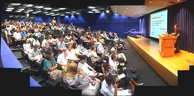 Ian Ushers panorama of the nicely air conditioned Berrill lecture theatre