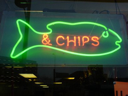 Digbeth chip shop sign May 2008
