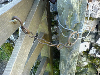 Gate fastening in the dales national park