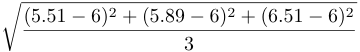 fraction bar and sqrt notation