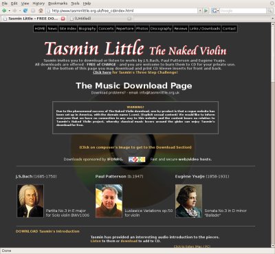 Tasmin Little offers free CD download with teacher notes