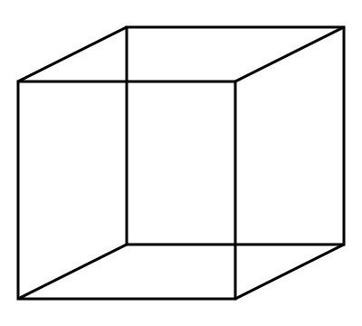Necker cube CC licensed Wikipedia