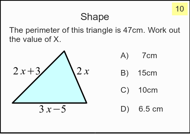 32 GCSE Foundation Multiple Choice Questions about Number and Shape for ...