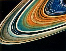 Saturn's F ring closeup from spacecraft