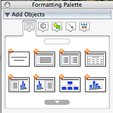 Slide format menu in PowerPoint Office 2004