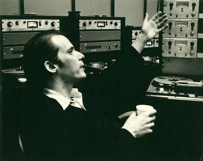 Glen Gould in the radio studio