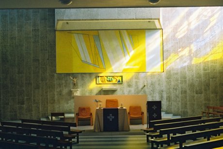 Interior showing an altar in the Metropolitan Cathedral of Christ the King, Liverpool