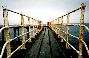 Whitby breakwater bridge 2003